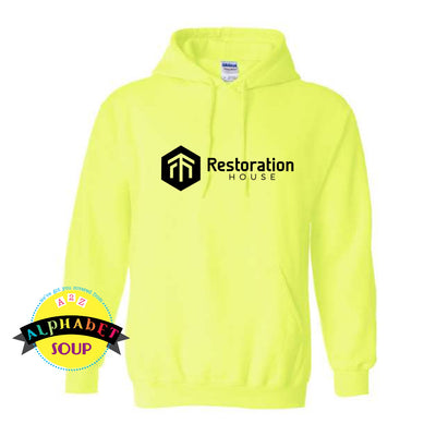 Gildan Hoodie with the Restoration House Stl logo