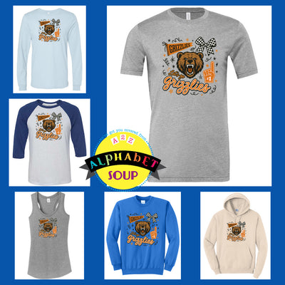 Grizzly Doodle design on your choice of tees and sweatshirts
