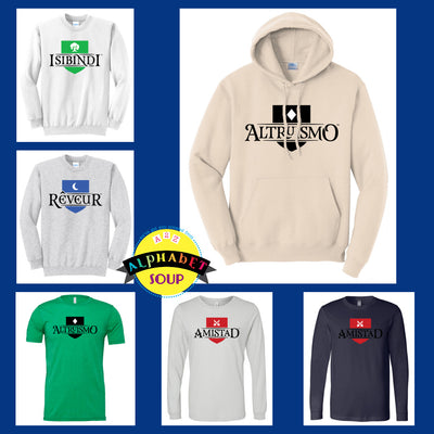 lakeview elementary school house logo on tees and sweatshirts collage