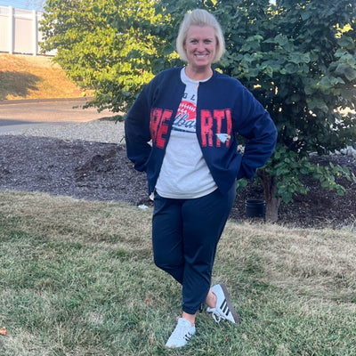 The latest in spirit wear trends!! Get your team, school name, or mascot on a custom cut cardigan in the color of your choice and be Fall ready!!