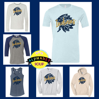 Holt Football Headdress Indians Design Tees and Sweatshirt Collage
