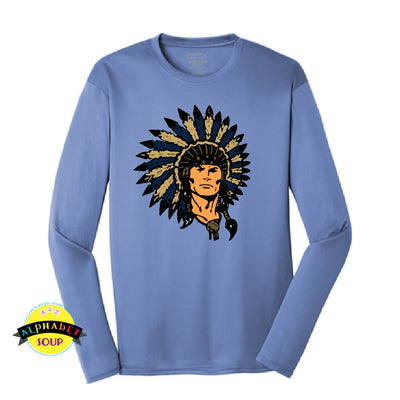 Port & Co performance long sleeve tee with a Wentzville Middle School design