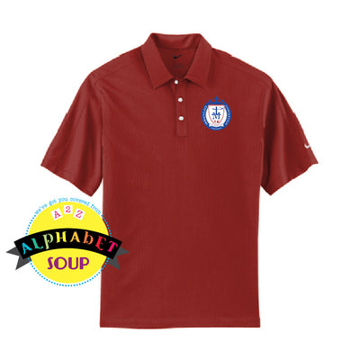 ICD Personalized Nike Sport Tech DriFit Polo red