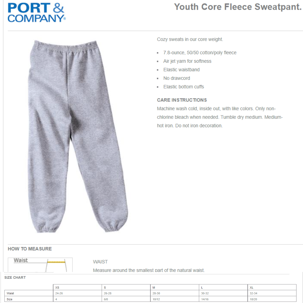Custom School Spirit Wear Discovery Ridge Elementary Sweatpants with