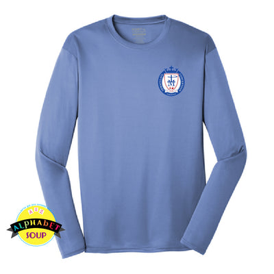 Port & Co performance long sleeve tee with the ICD Logo