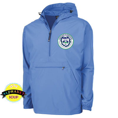 CRA Pack N Go Pullover embroidered with the Lakeview Elementary Logo