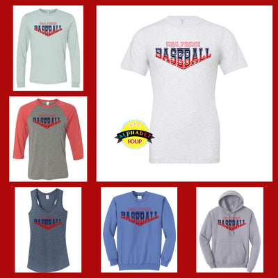USA Prime Baseball V design on Tees and Sweatshirts Collage Charts