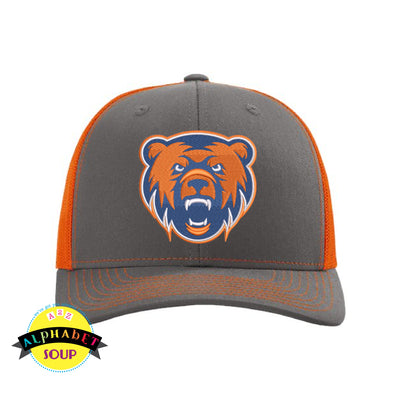 Richardson Trucker Hat with the grizzlies logo embroidered on the front