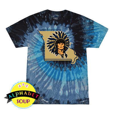 Tie Dye short sleeve tee with your choice of Holt Football design