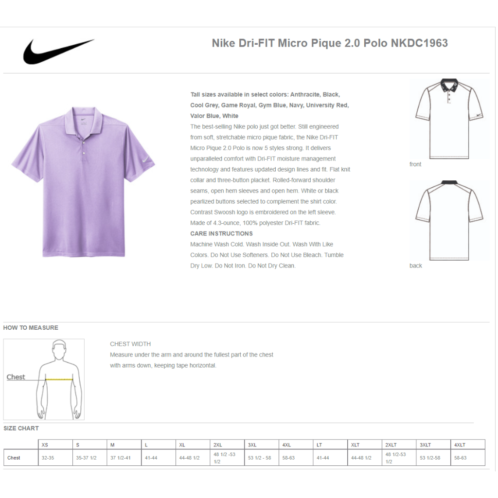 Custom School Spirit Wear | Castlio Elementary Nike Dri-Fit Polo ...