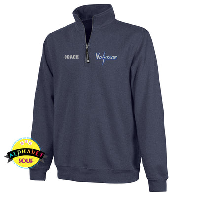 CRA Crosswind quarter zip pullover with embroidered logo and optional name personalization