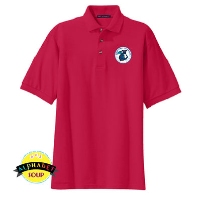 Port Authority cotton polo embroidered with the Stone Creek Elementary Logo