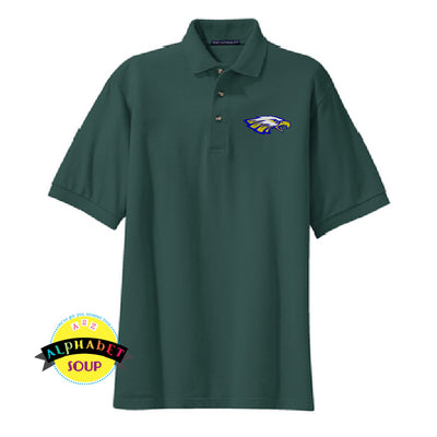 Port Authority cotton polo embroidered with the eagles logo