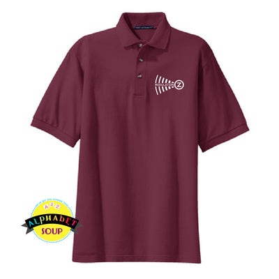 Port Authority cotton polo with the Modulation Z Combined logo embroidered on the left chest.