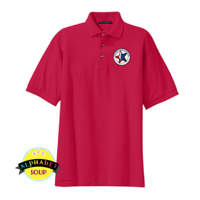 Port Authority cotton polo embroidered with Stars logo on the left chest.