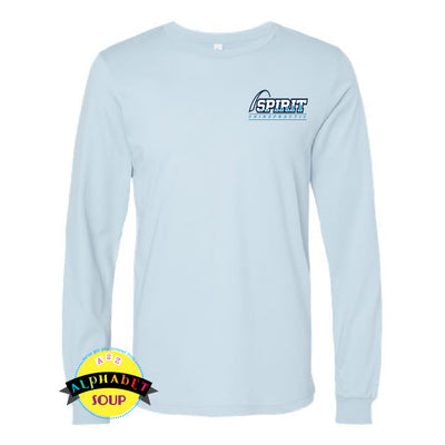 long sleeve bella canvas spirit chiropractor logo on left chest