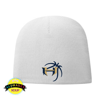 Lined beanie with embroidered Holt basketball logo