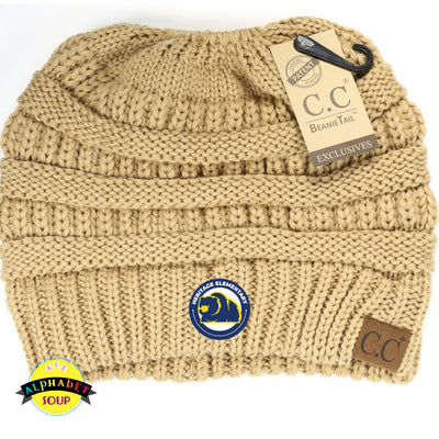 Heritage Elementary CC Beanie Tail with Logo