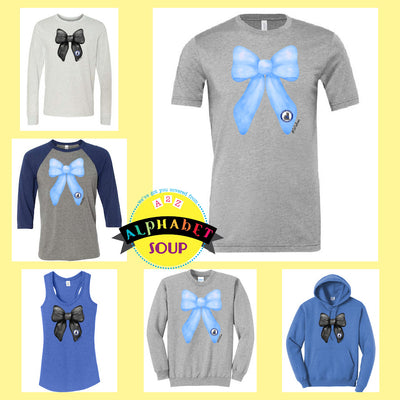 John Weldon Elementary Big Bow design on tees and sweatshirts