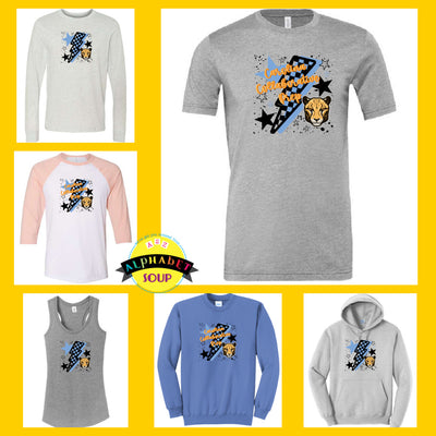 Carolina Collaborative Prep Lightening Bolt Design on the Tees and Sweatshirt Collage