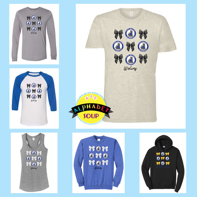 John Weldon Elementary Bows & Logos design on tees and sweatshirts