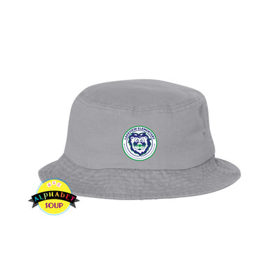 Bucket Hat embroidered with the Lakeview Elementary Logo