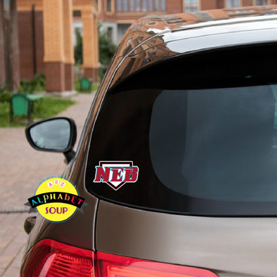 NEB logo car decal