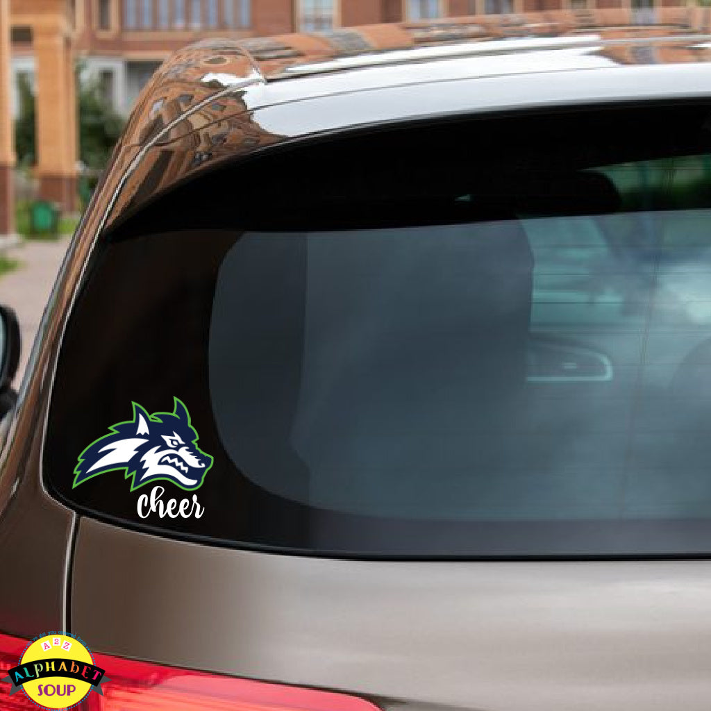 Custom Team Spirit Wear | Timberland Jr Wolves Cheer Car Decal ...