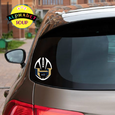 Holt Football car decal with number