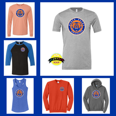 North Point Circle Logo design on the tee and sweatshirt collage