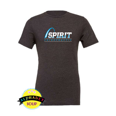 Bella Canvas short sleeve tee with Spirit Chiropractic logo