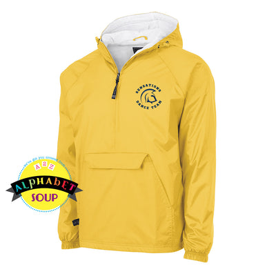 FHC Sensations logo on classic lined pullover yellow