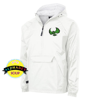 Charles River classic lined pullover with silex embroidered logo on the left chest 