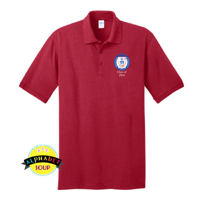 Port & Co Cotton Polo with the ICD Logo & Class of 2024
