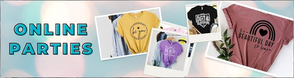 Earn FREE Personalized Apparel with our Online Parties