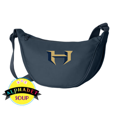 Holt Crossbody embroidered with the Power H on the front