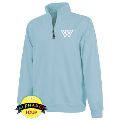 Charles River Crosswinds pullover with WWF logo on left chest 