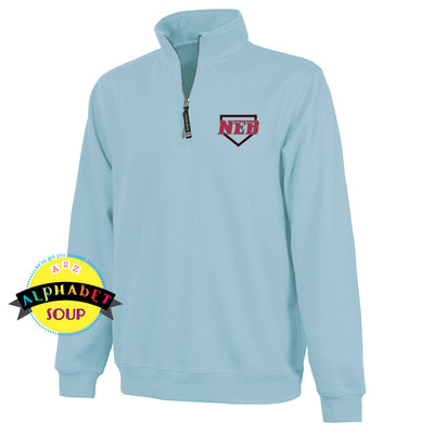 CRA Crosswinds 1/4 zip pullover embroidered with the New Era Baseball logo.