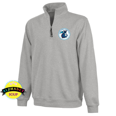 Charles River Apparel Crosswind 1/4 zip embroidered with the Stone Creek Elementary Logo