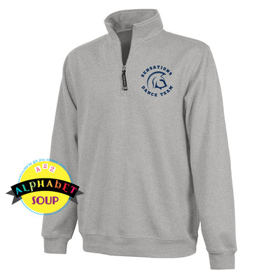 FHC Sensations logo on crosswinds pullover in gray
