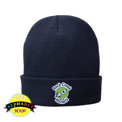 Cuff beanie with embroidered logo
