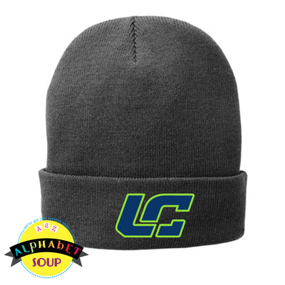 cuff beanie with embroidered logo