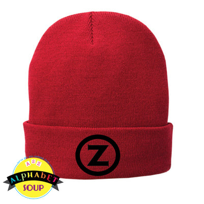 cuff beanie with embroidered logo