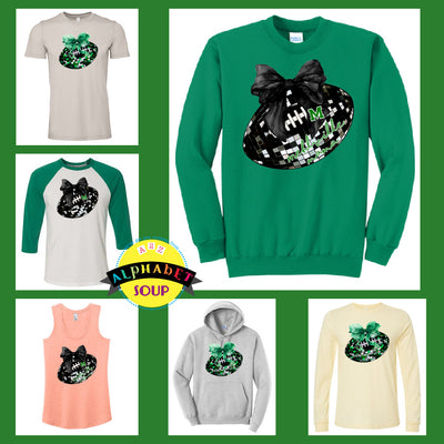 Mehlville Football Disco Football Design on tees and sweatshirts collage