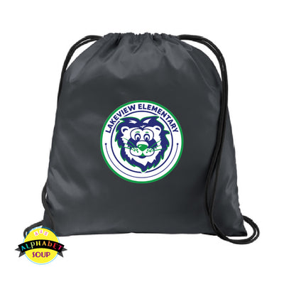 Drawstring Bag with the Lakeview Elementary Logo