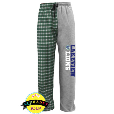 Youth and Adult Pennant Flannel pants with lakeview lions design 