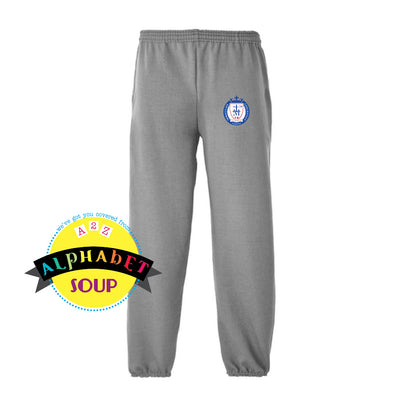 ICD Personalized Fleece Sweatpants with Pockets gray