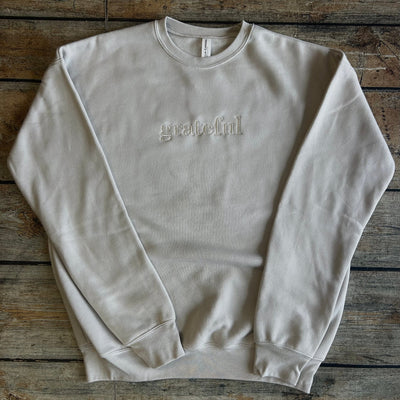 embroidered grateful tee