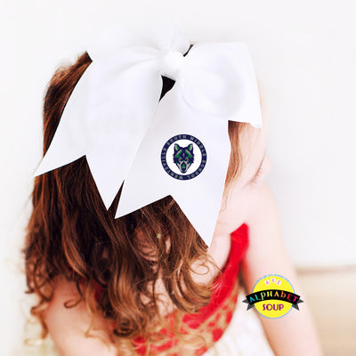 Wentzville South Middle logo design on hair bows