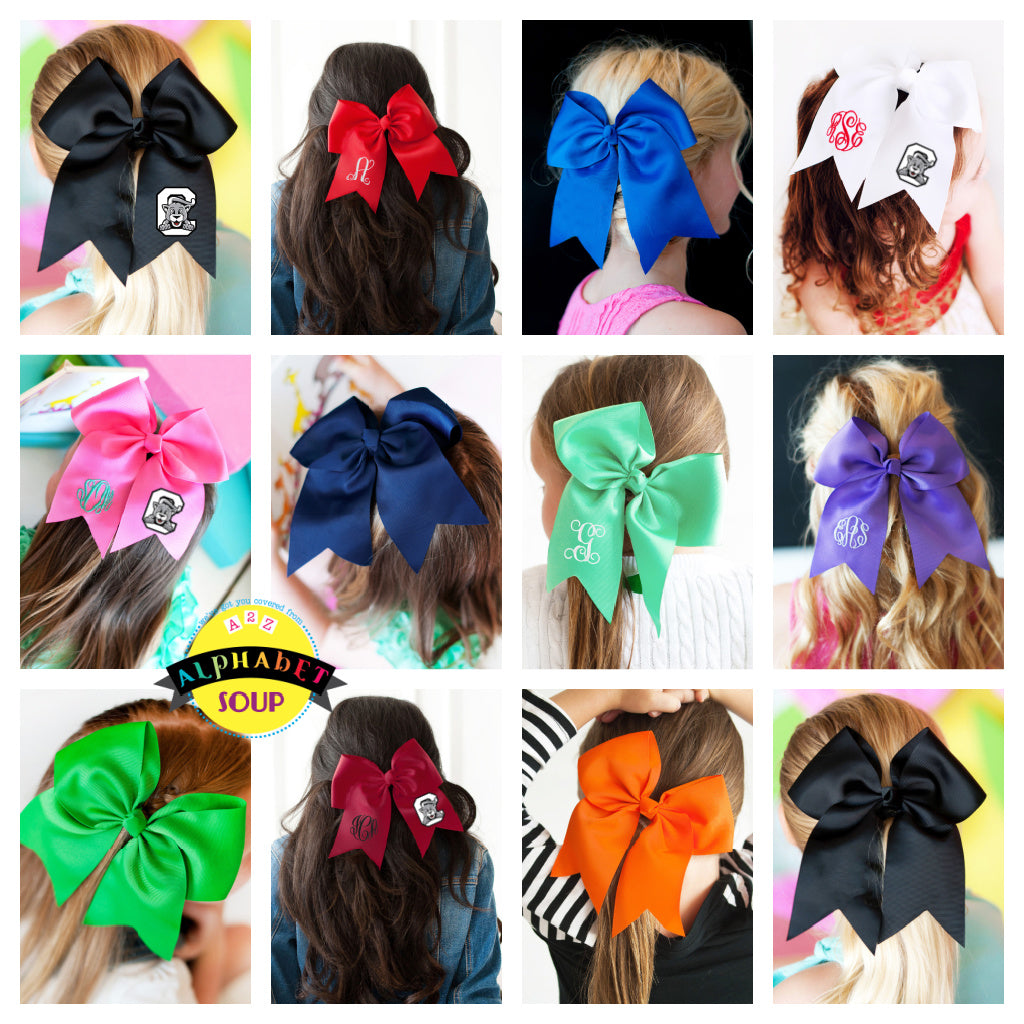 Custom School Spirit Wear | Castlio Elementary Hair Bow – Alphabet Soup ...
